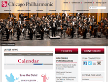 Tablet Screenshot of chicagophilharmonic.org